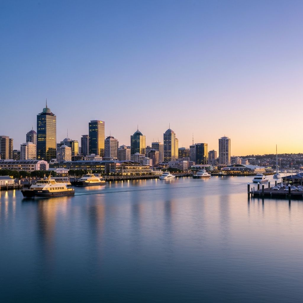 Auckland City Skyline